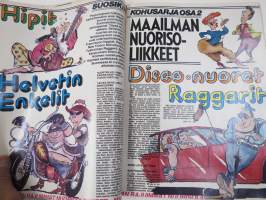Suosikki 1980 nr 4, Teddy Guitar, Matchbox, Crazy Cavan, Esa Niemelä, Boppers, Twist SM 1980, Elvis muistelmia, Maailman nuorisoliikkeet osa 2, Nyrok City, ym.