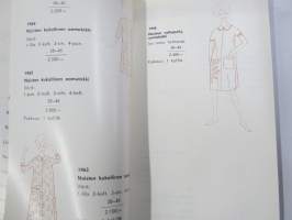 LH Tekstiili Oy hinnasto 1962 - kuvitettu vaatehinnasto