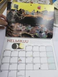Mauri Kunnas 2001 - Kaikkien aikojen avaruusseikkailu -seinäkalenteri