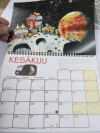 Mauri Kunnas 2001 - Kaikkien aikojen avaruusseikkailu -seinäkalenteri