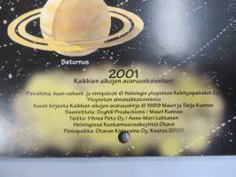 Mauri Kunnas 2001 - Kaikkien aikojen avaruusseikkailu -seinäkalenteri