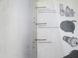 Bahco autonlämmitin malli 4000 Työkirja ym. - vianetsintää, kytkentää