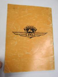 Volga M, M-21 (M21) Huolto-ohjeet (käyttöohjekirja) -owner´s / operator´s manual