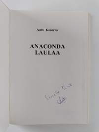Anaconda laulaa (signeerattu, tekijän omiste)