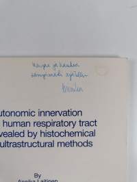 Autonomic Innervation of the Human Respiratory Tract as Revealed by Histochemical and Ultrastructural Methods (signeerattu, tekijän omiste)
