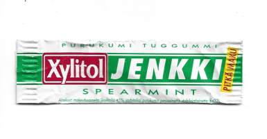 Xylitol Jenkki Spearminttyhjä tuotapakkaus purkkakääre makeiskääre