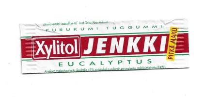 Xylitol Jenkki Eucalyptustyhjä tuotapakkaus purkkakääre makeiskääreE&#039;