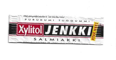 Xylitol Jenkki Salmiakkityhjä tuotapakkaus purkkakääre makeiskääreE&#039;