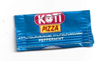 Xylitol Jenkki Koti Pizzatyhjä tuotapakkaus purkkakääre makeiskääre