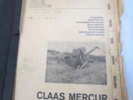 Claas Mercur combine parts catalogue -leikkuupuimuri, varaosaluettelo
