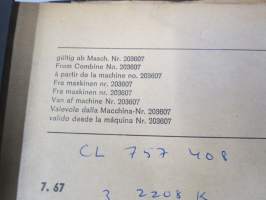 Claas Mercur combine parts catalogue -leikkuupuimuri, varaosaluettelo