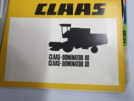Claas Dominator 48, 38 combine instruktionsbok -leikkuupuimuri, käyttöohjekirja, ruotsinkielinen