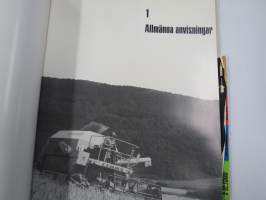 Claas Dominator 48, 38 combine instruktionsbok -leikkuupuimuri, käyttöohjekirja, ruotsinkielinen