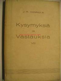 Kysymyksiä ja vastauksia VIII