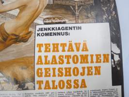 Jermu 1971 nr 1, Huolettoman huoran päiväkirja, Amatsonit metsästävät miehiä, Tehtävä alastomien geishojen talossa, Valpon kuulustelumenetelmä, ym -aikuisviihdelehti