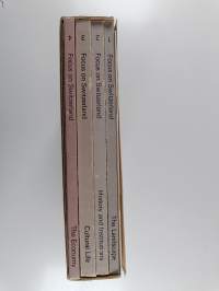 Focus on Switzerland - A Set of Four Volumes :  The Landscape ; History and institutions ; Cultural life ; Economic life (Laatikossa)