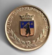 SVUL Satakunnan  Piiri  Jääkiekko 1976  mitali 45 mm