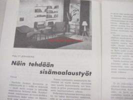 Tikkurilan Viesti 1963 nr 3 -asiakaslehti, sisältää asiapitoisia ammattiartikkeleita maalaus- suojaus- ja pinnoitustöistä ja materiaaleista