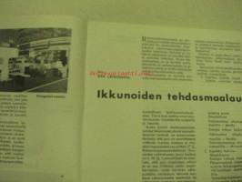 Tikkurilan Viesti 1965 nr 4 -asiakaslehti, sisältää asiapitoisia ammattiartikkeleita maalaus- suojaus- ja pinnoitustöistä ja materiaaleista