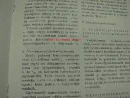 Tikkurilan Viesti 1965 nr 1 -asiakaslehti, sisältää asiapitoisia ammattiartikkeleita maalaus- suojaus- ja pinnoitustöistä ja materiaaleista