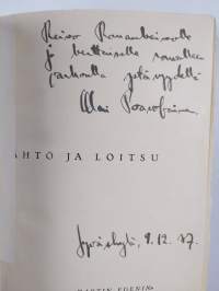 Lähtö ja loitsu (signeerattu, tekijän omiste)