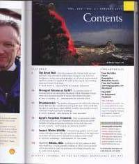 National Geographic  - January 2003. Inside Egypt&#039;s Secret vaults. Driving the Great Wall. Japan&#039;s Winter Wildlife