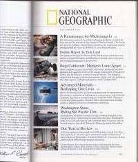 National Geographic  - December 1989. The Sistine Restoration. Baja California. Washington State.