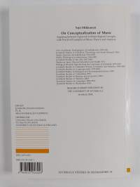 On Conceptualization of Music : Applying Systemic Approach to Musicological Concepts, with Practical Examples of Music Theory and Analysis
