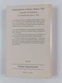 Masterpieces of music before 1750 : an anthology of musical examples from Gregorian chant to J.S. Bach