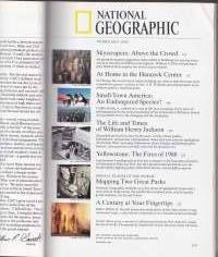 National Geographic  - February  1989. The Great Yellowstone Fires. Pioneer Photographer William Henry Jackson