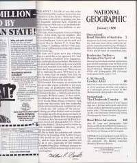 National Geographic  - January 1986.  Queensland. Turtles. Charley Russell. Switzerland - The Clockwork Country