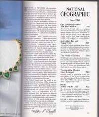 National Geographic  - June 1986.  Our Immune System. Tracking the Snow Leopard. Australia&#039;s Tea and Sugar Train. Tolstoy. Bikini.