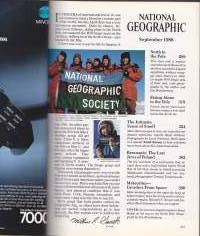 National Geographic  - September 1986. Sense of Smell. North Pole. Meteorites - Invaders from Space. The Last Jews of Poland.