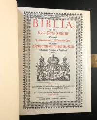 Biblia : Se on : Coco Pyhä Ramattu Suomexi : Pääramattuin hebrean ja grecan jälken: Esipuhetten, marginaliain, concordantiain, selitösten ja registerein cansa