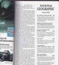 National Geographic  - August 1985. Planet Earth. Fossils. Pearls. SeneGambia. Murray River.