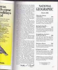 National Geographic  - March 1985.  Vikings. Hazardous Waste. Susquehanna. Mini-Horses. Voodoo