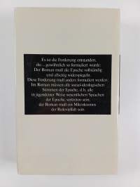 Untersuchungen zur Poetik und Theorie des Romans