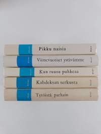 Louisa M. Alcott -paketti (5 kirjaa) : Tytöistä parhain ; Kahdeksan serkusta ; Kun ruusu puhkeaa ; Viimevuotiset ystävämme ; Pikku naisia