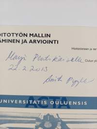 Tehohoitotyön mallin kehittäminen ja arviointi (signeerattu, tekijän omiste)