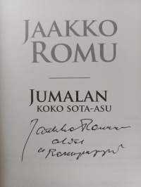 Jumalan koko sota-asu (signeerattu)