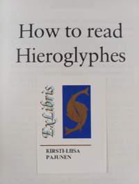 How to read Hieroglyphes