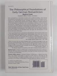 The philosophical foundations of early German romanticism (lukematon)