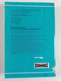 Recursion theory: its generalisations and applications : proceedings of Logic Colloquium &#039;79, Leeds, August 1979
