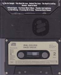 C-kasetti - Phil Collins  - Face Value, 1981.  WE 499143