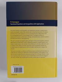 Functional Equations and Inequalities with Applications