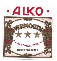 Vermouth  Alko   - viinaetiketti