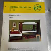 Kerrossänky -esite, myyntiesite  huonekalu-esite