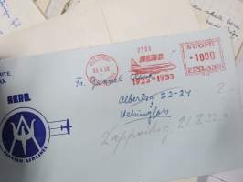 Gunnel Lehtinen-Cleven (&amp; Fredric Cleve) vastaanottamia kirjeitä, papereita - lippusia ja lappusia, isohko erä sukuhistoriaa pitkähköltä ajanjaksolta