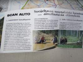 Suomi - Finland - Luonnonkulkijan maantiekartta - WWF / Scan-Auto 1988
