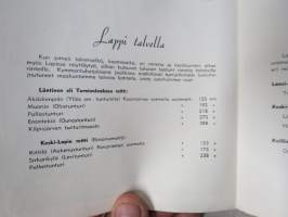 Lappi Lappland - Lapin läänin matkailulautakunnan julkaisu nr 5 -Lapin matkailukartta / juliste